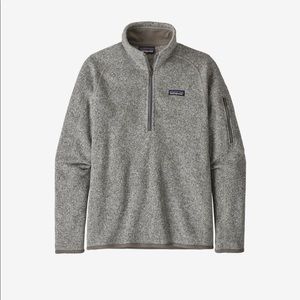 NWT Patagonia 1/4 zip sweater grey medium